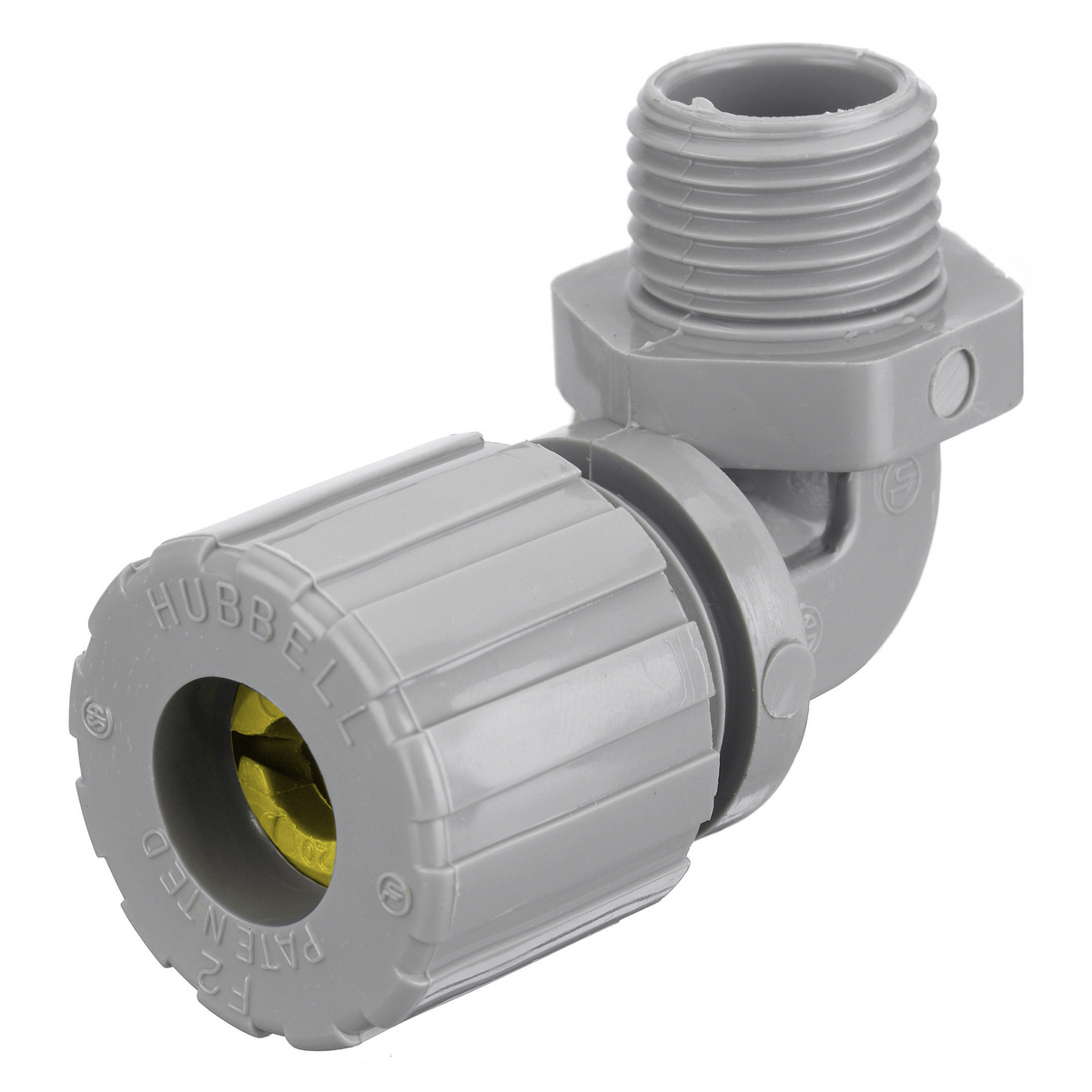Kellems Wire Management, Cord Connectors, 90 Degree Male .63-.75", 1", Nylon