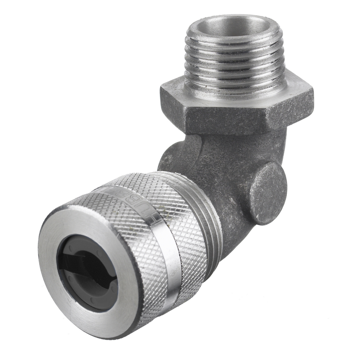 Kellems Wire Management, Cord Connectors, 90 Degree Male .88-1.00", 1", Aluminum