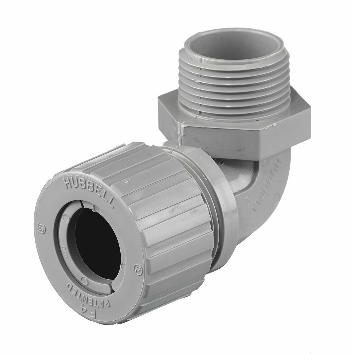 Kellems Wire Management, Cord Connectors, 90 Degree Male .88-1.00", 1", Nylon