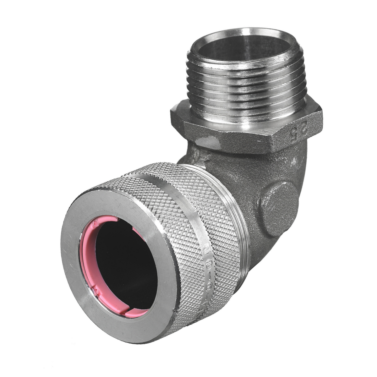 Kellems Wire Management, Cord Connectors, 90 Degree Male 1.00-1.13", 1", Aluminum