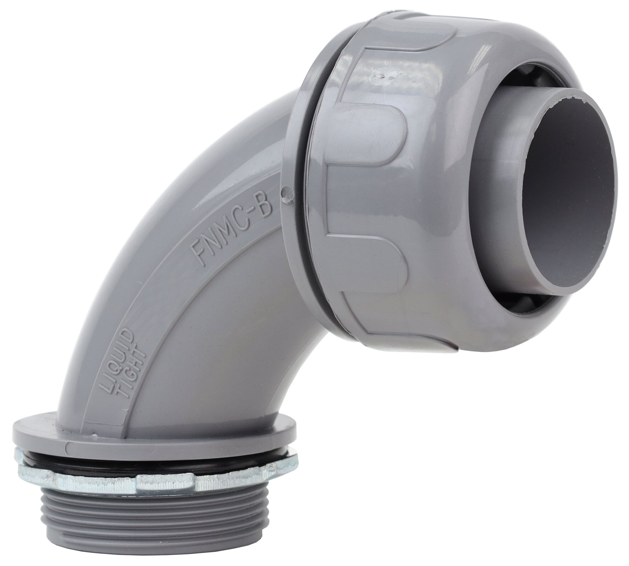 90 DEG Insulated, 1 in. Size, Threaded connection, Polyvinyl Chloride material