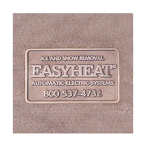 NMPLT SnoMelter Nameplate, For Use With Cable, Brass, Light Brown