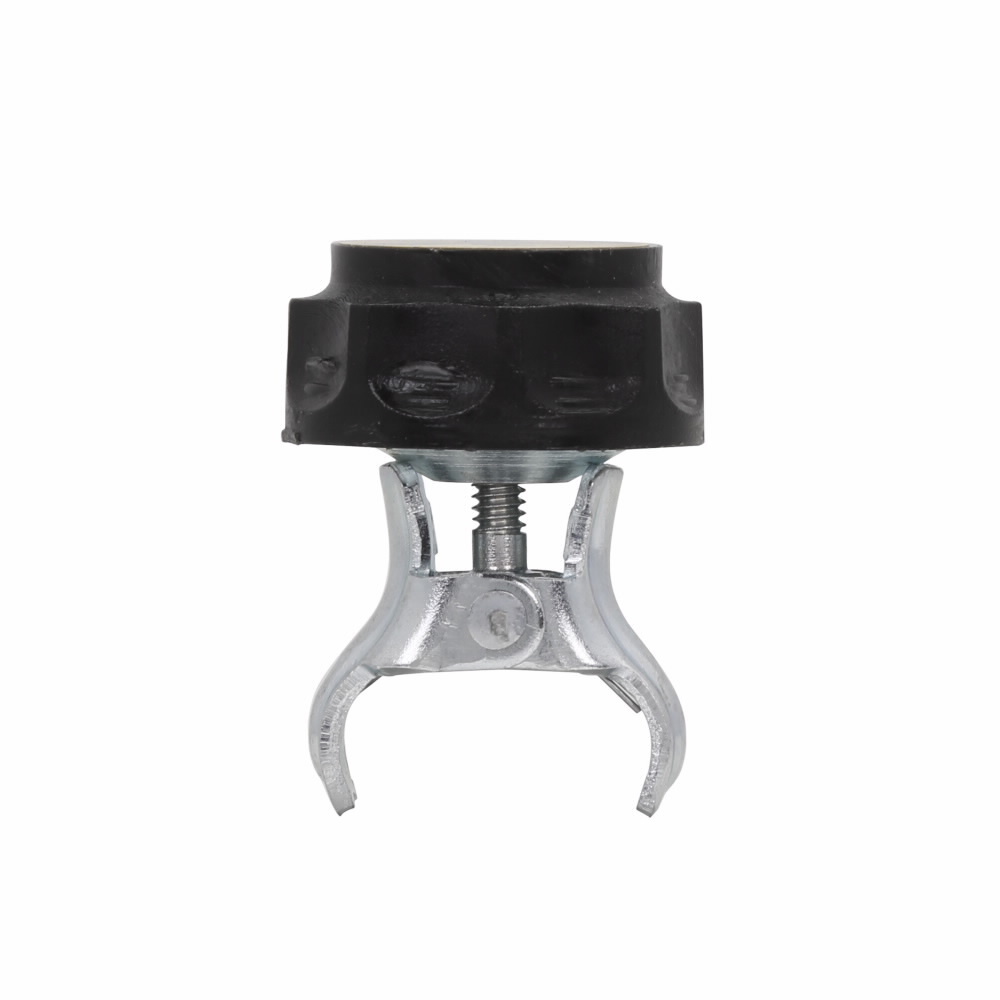Eaton Bussmann series TRON fuse clip clamp, Used for Ferrule and Blade Type cartridge fuse clip, 250V, 35-60A, Non Indicating, Plated steel Jaws, Phenolic Knob