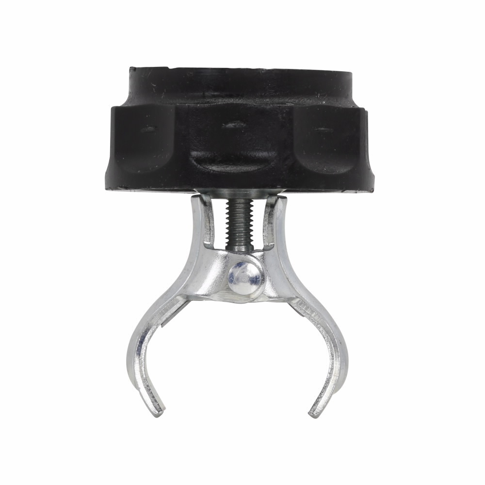 Eaton Bussmann series TRON fuse clip clamp, Used for Ferrule and Blade Type cartridge fuse clip, 250V, 600V, 110-200A, Non Indicating, Plated steel Jaws, Phenolic Knob