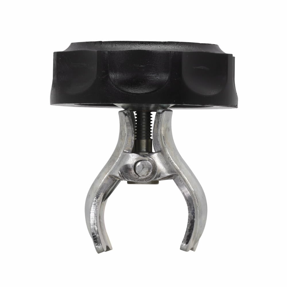 Eaton Bussmann series TRON fuse clip clamp, Used for Ferrule and Blade Type cartridge fuse clip, 250V, 600V, 450-600A, Non Indicating, Plated steel Jaws, Phenolic Knob