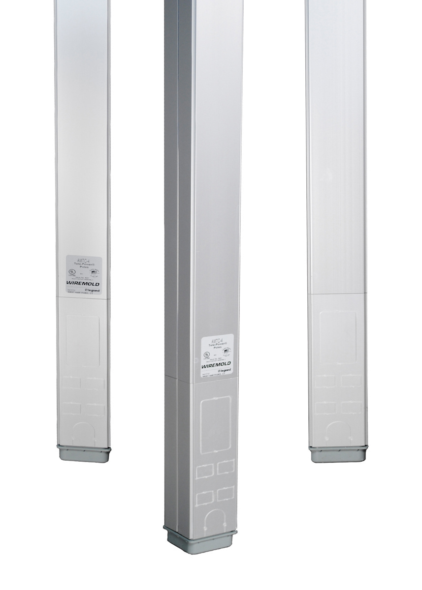 12' 8 in. Aluminum Communication Vertical Drop Pole, Non-Receptacle