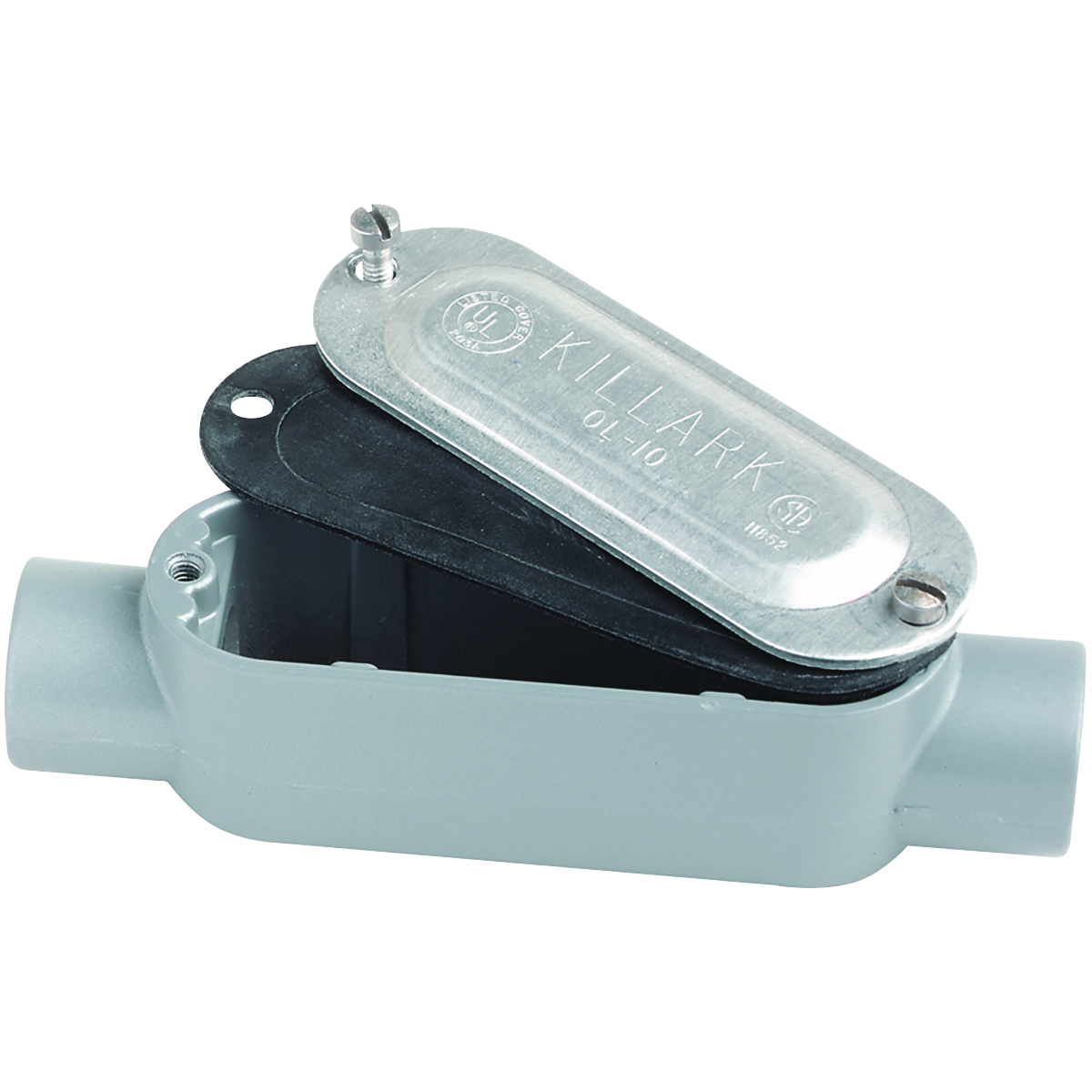 O Series/Duraloy 5 Series Aluminum Conduit Body with Cover And Gasket- C Type - Hub Size " - Volume 7.0 cu in