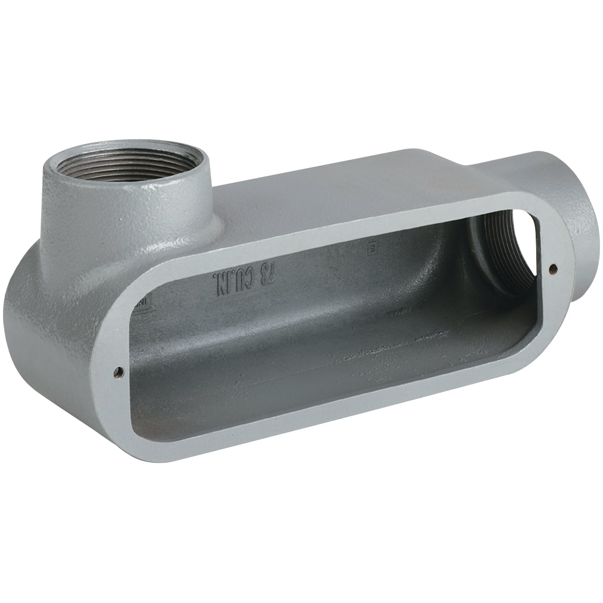 O SERIES/DURALOY 5 SERIES - ALUMINUM CONDUIT BODY - LL TYPE - HUB SIZE1/2 INCH - VOLUME 4.0 CUBIC INCHES