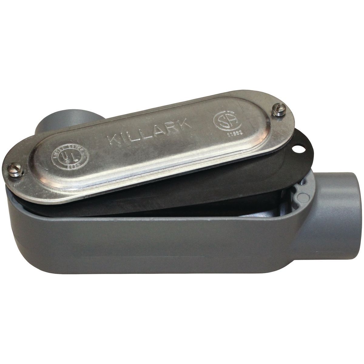 O Series/Duraloy 5 Series Aluminum Conduit Body with Cover And Gasket- LL Type - Hub Size 1" - Volume 12.0 cu in