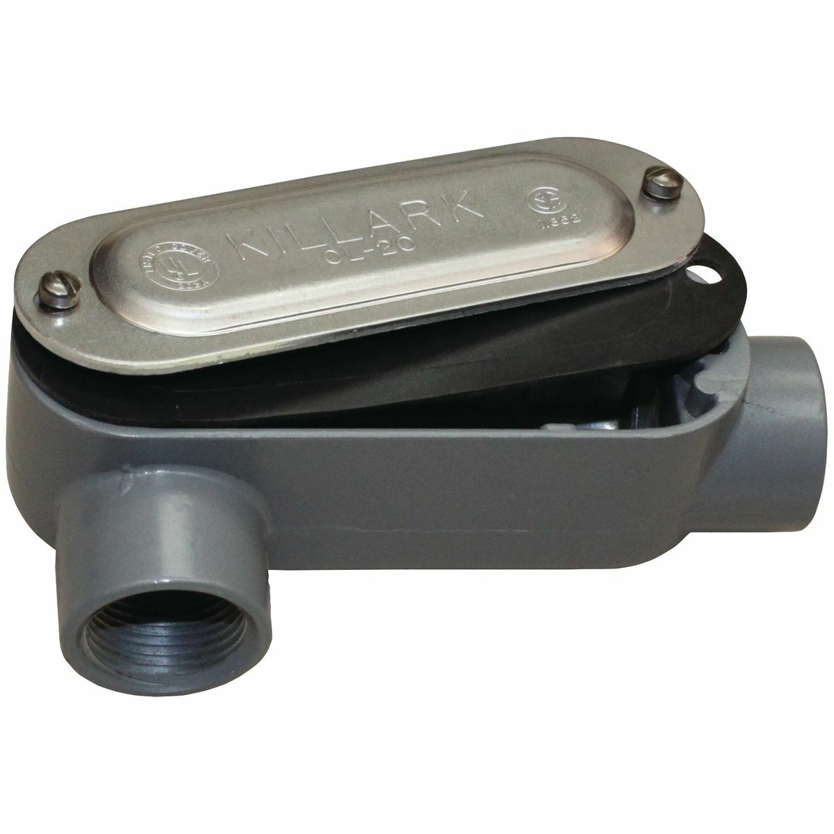 O Series/Duraloy 5 Series Aluminum Conduit Body with Cover And Gasket- LR Type - Hub Size 1" - Volume 32.0 cu in