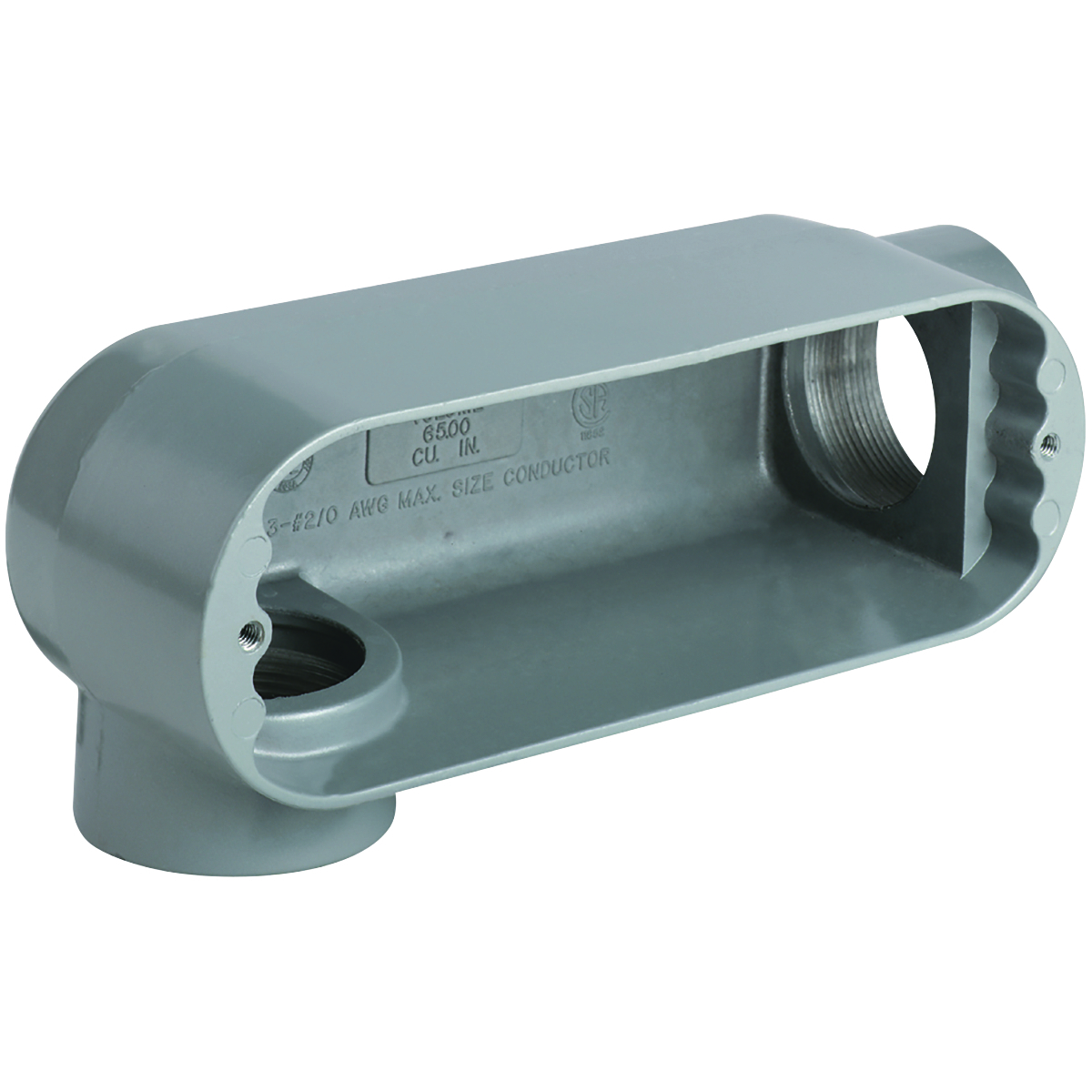 1-1/2" LR Hub, Iron O Series Conduit Body