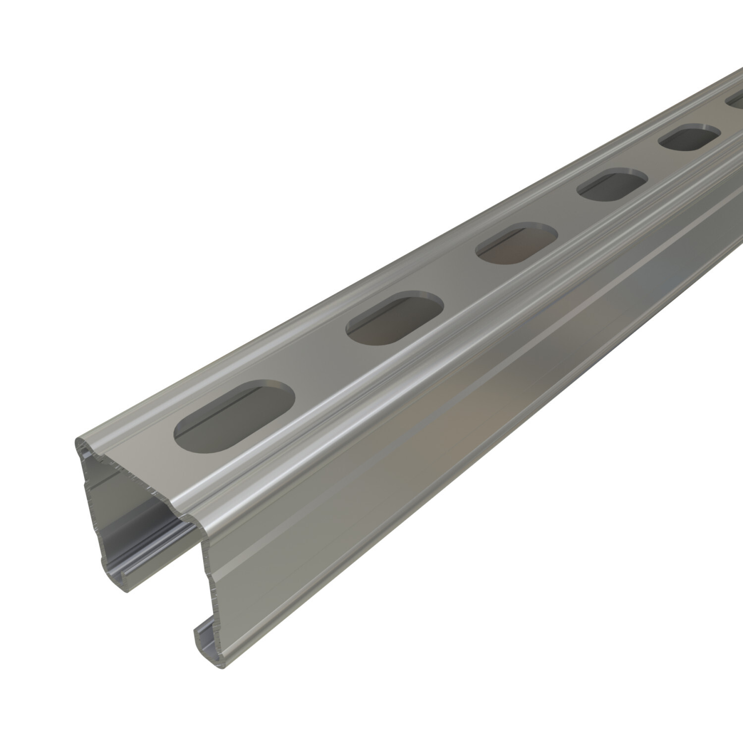 P1100T-10PG Deep Slotted Strut Channel, 10 ft x 1-5/8 inch x 1-5/8 inch, Pre-galvanized Steel, 14 Gauge