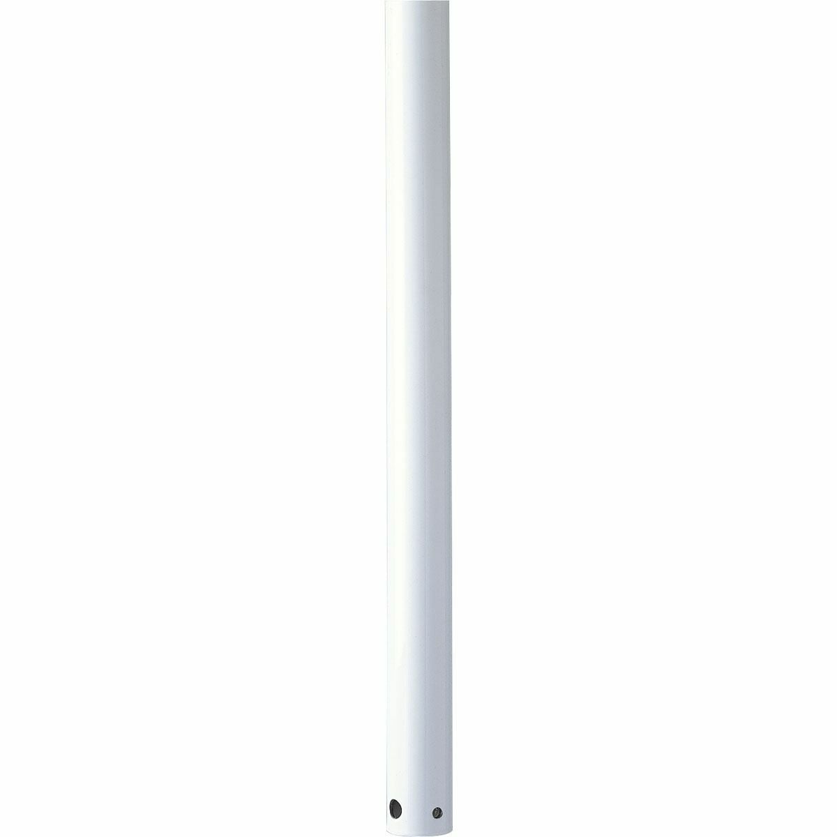 3/4 In. x 36 In. downrod for use with any Progress Lighting ceiling fan. Use of a fan downrod positions your ceiling fan at the optimal height for air circulation and provides the perfect solution for installation on high cathedral ceilings or in great rooms. Refer to the selection guide for recommended downrod lengths based upon your ceiling height. White finish.