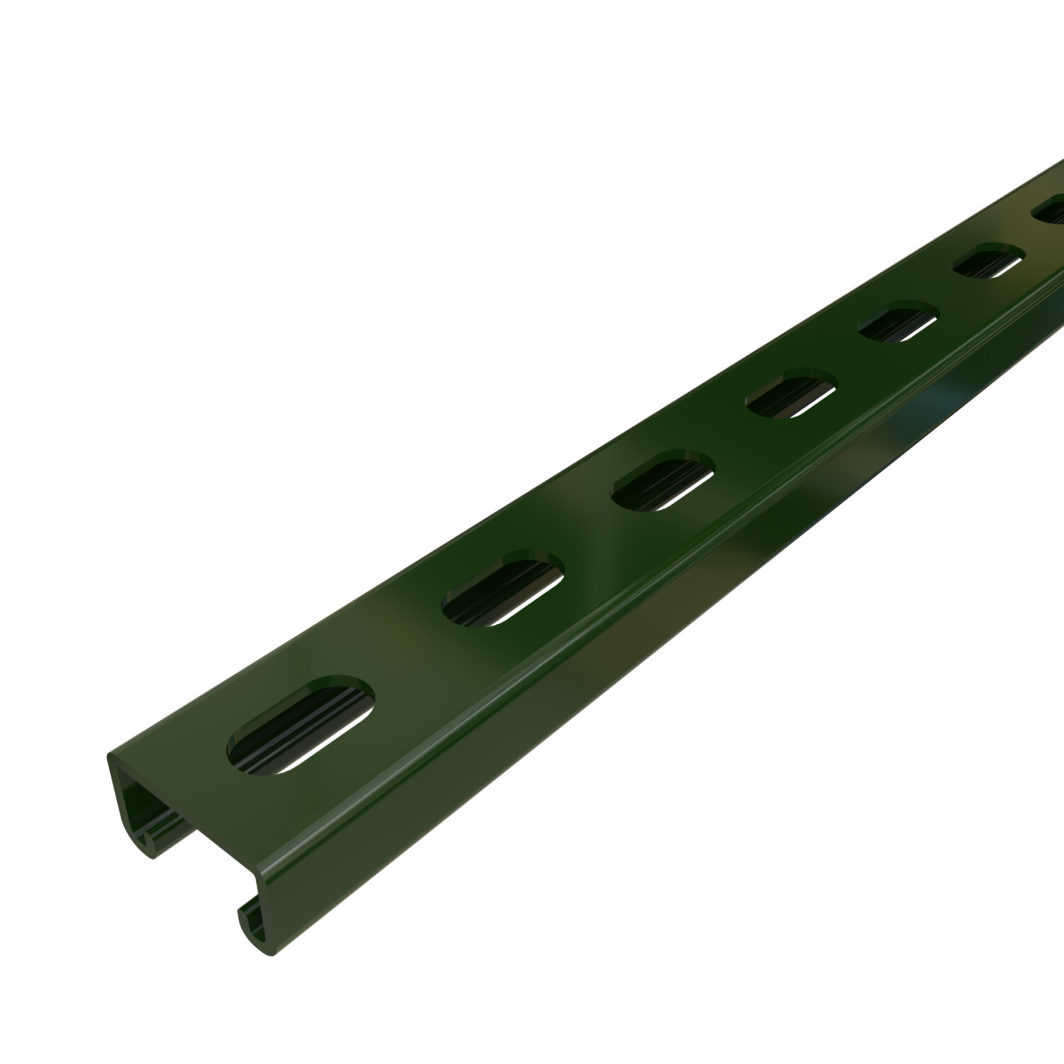 UNISTRUT CHANNEL, 12ga, 1-5/8"x 7/8", T-SLOTS, GR