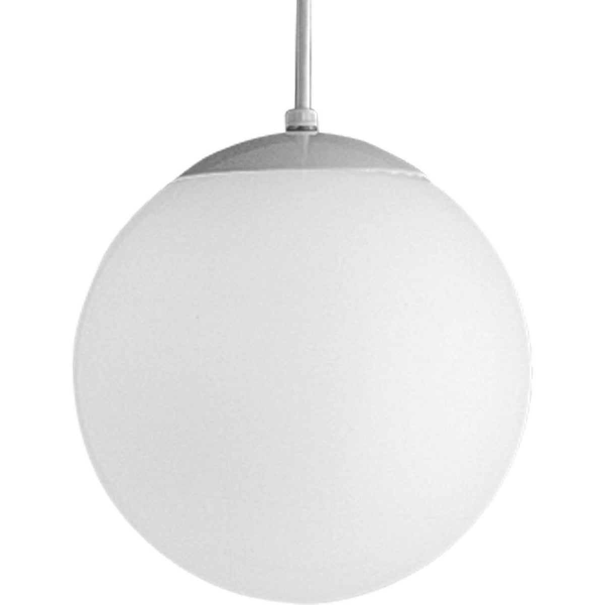 P4402-29 Opal Globes Pendant Light, (1) A19 Lamp, 120 V AC, Satin White Housing