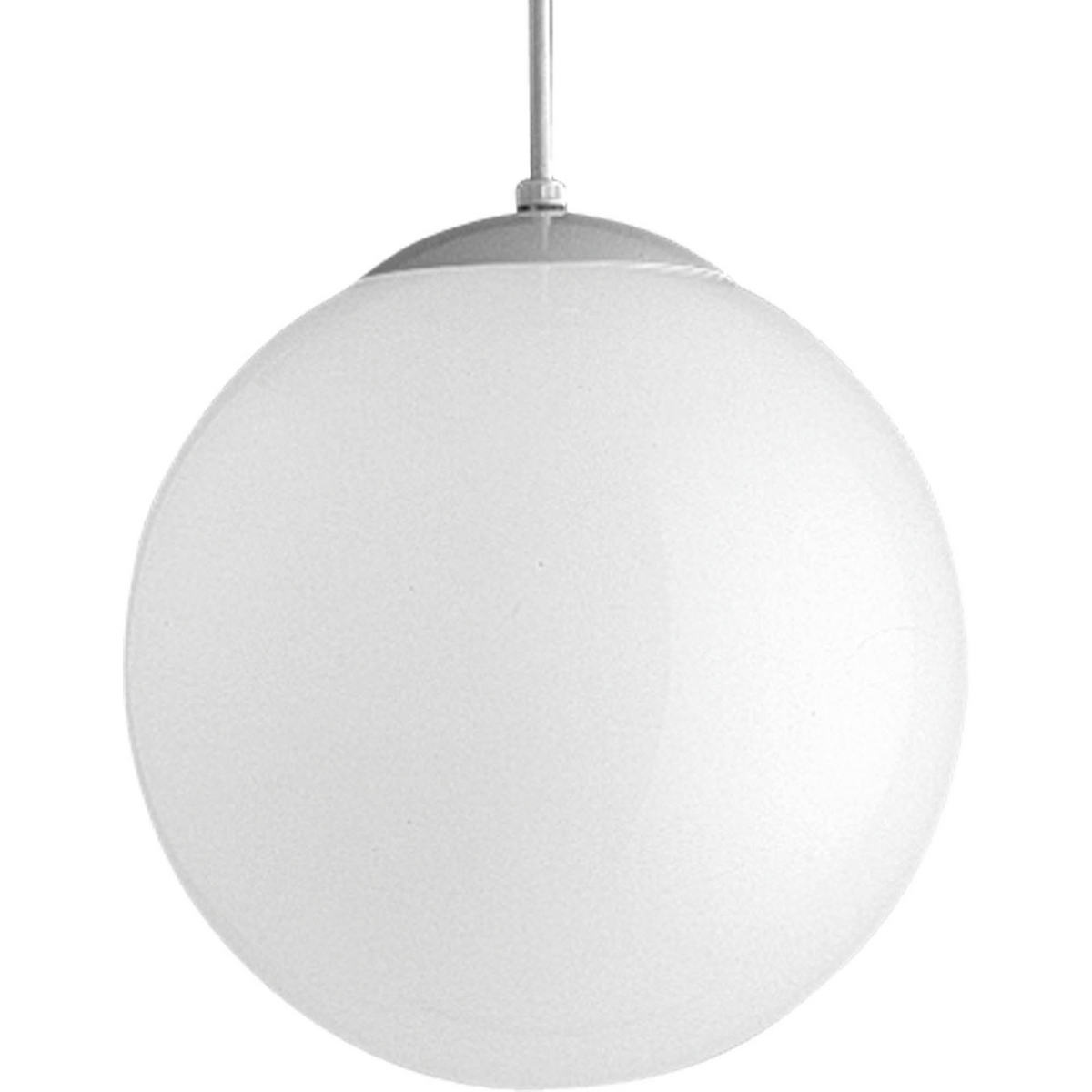 Opal Globes 1-150W MED PENDANT WH