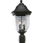 Coventry 2-60W CAND POST LANTERN BK