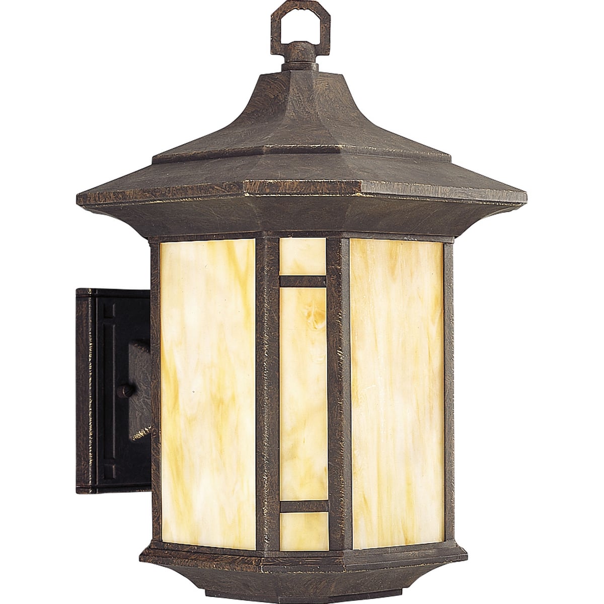 1-150W MED WALL LANTERN Weathered Bronze