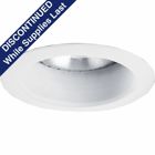 5 in Deep Open Reflector in White finish and bright white powdered painted integral metal flange.