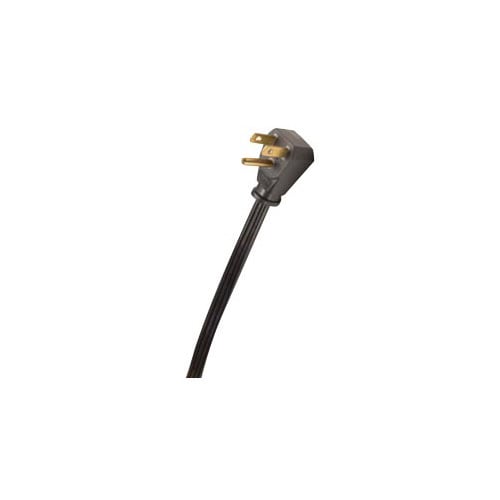 EPCO, Power/Appliance Cord, SPT, Number Of Conductors: 3, Conductor Size: 16/3 AWG, Amperage Rating: 13 AMP, Plug Type: Right Angle, Number Of Outlets: 1, Color: Black, Construction: Flat, Length: 3 FT