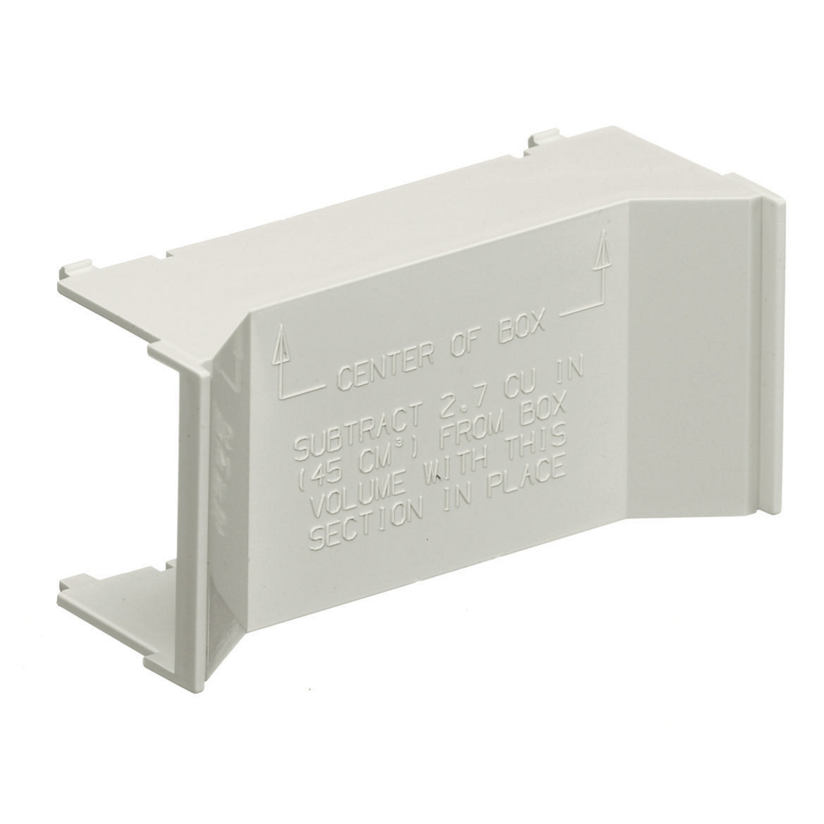 Hubbell Wiring Device Kellems, Non-Metallic Raceway, PolyTrak Series,PolyTrak Box, 1-Gang, Deep