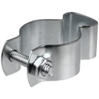 Conduit Hanger, 18 GA thickness, Steel material, Zinc Plated Finish, 1 in. pipe size, 1/4-20 x 1-1/4 in. bolt size
