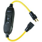 Portable Ground Fault Circuit Interrupter, 2' Cord 15amp 125volt, Auto Reset