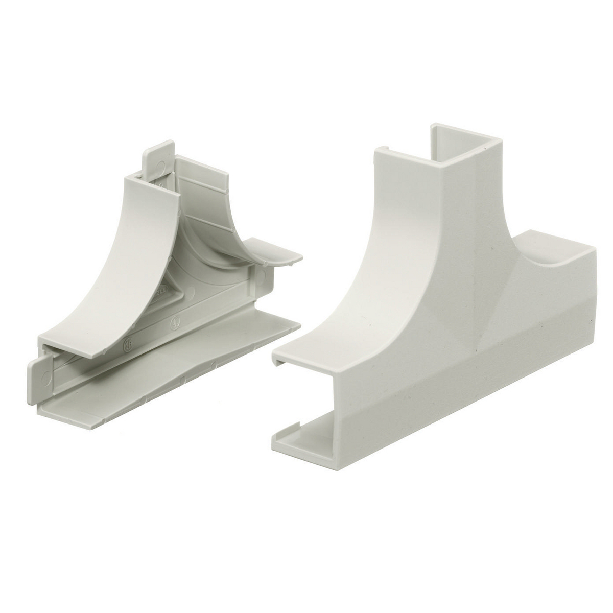 Non-Metallic Raceway, Latching LANTRAK, Base and Cover, Tee Fitting