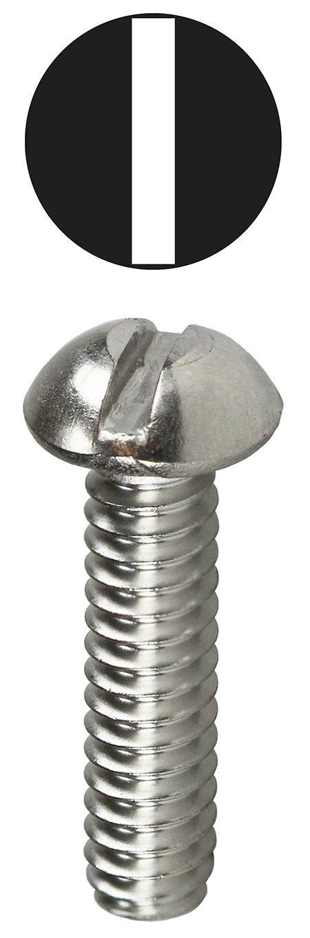 PMS10241 Head Machine Screw, #10-24, 1 in OAL, 18-8 Stainless Steel, Pan Head, Phillips Drive