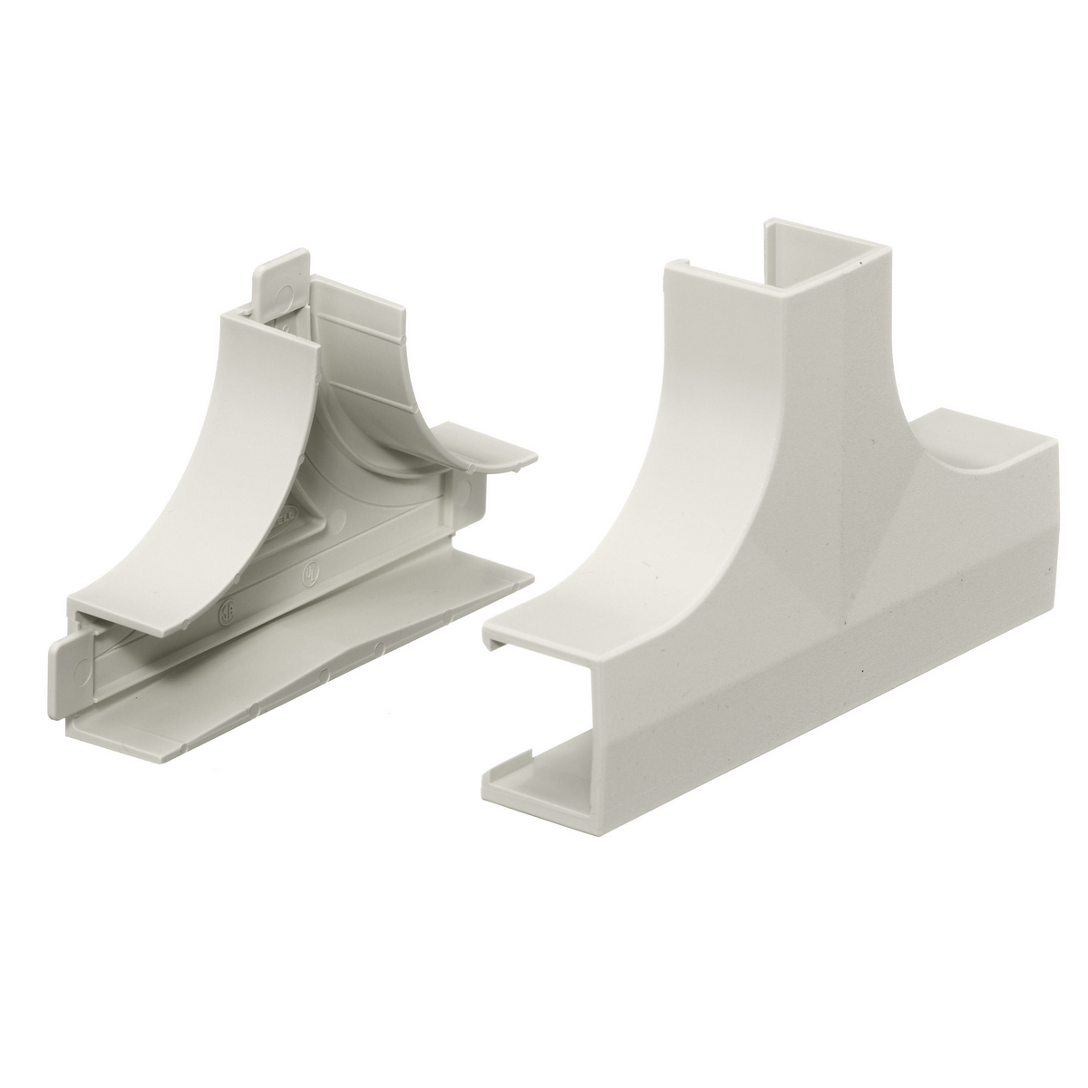 Non-Metallic Raceway, Latching PremiseTrak, Base and Cover, Tee Fitting