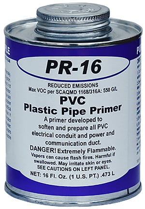 Primer, Purple, 1 pt. can Features-Water Thin Solvent, Fast Acting