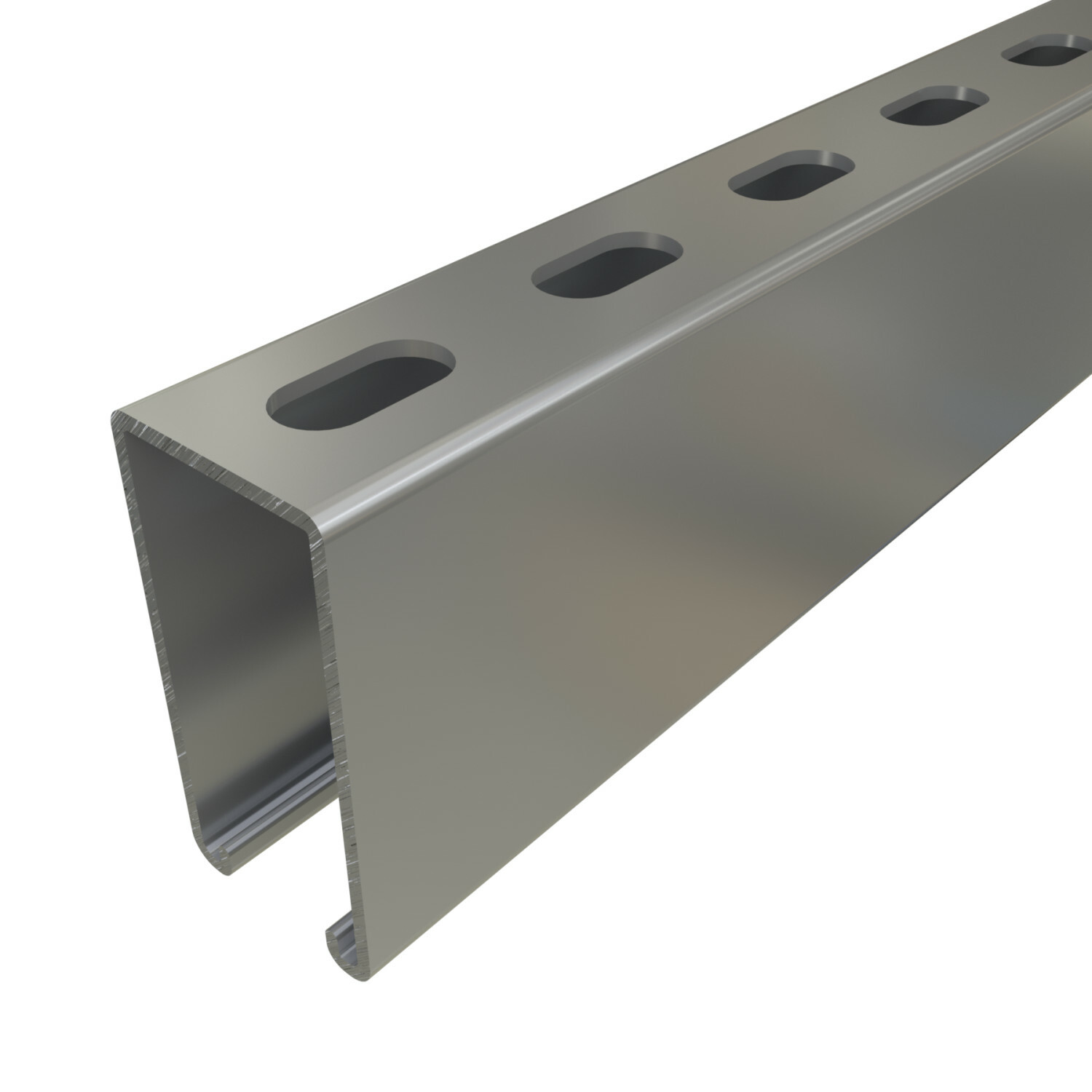 PS100EH10PG Slotted Strut Channel, 10 ft x 15/8 inch x 31/4