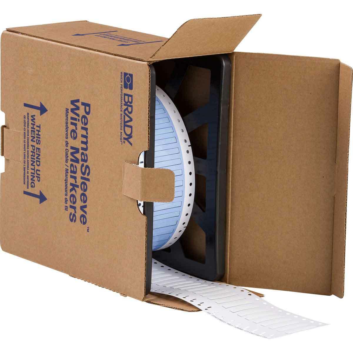 Wire Mkr,THT,B342,.125x1.5,Wht,2500EA/RL