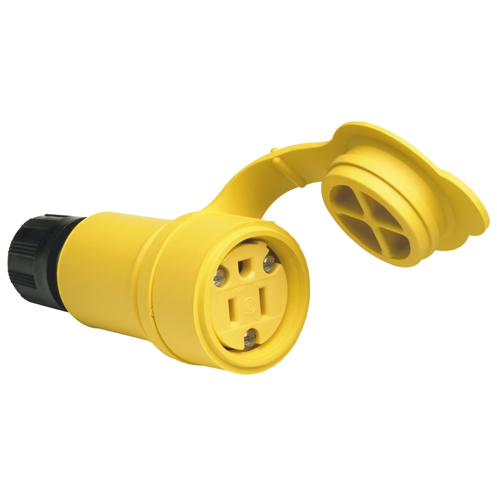 Straight Blade Watertight Connector 15amp 125volt 5-15r