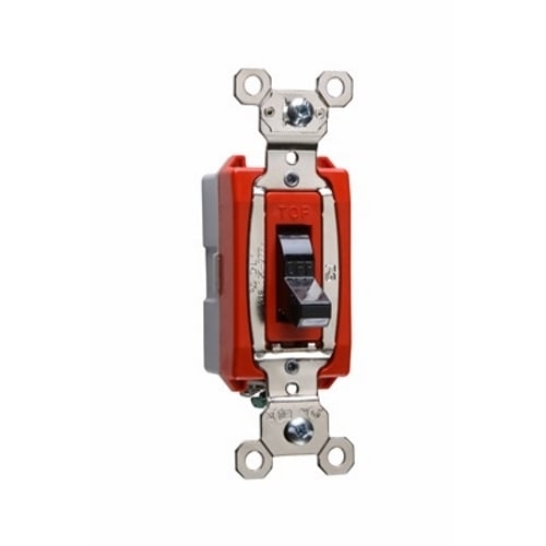 1pole Toggle Switch, Back and, Side Wire, 20amp 120/277volt, Brown