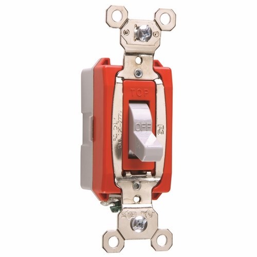 1pole Toggle Switch, Back and, Side Wire, 20amp 120/277volt, Gray