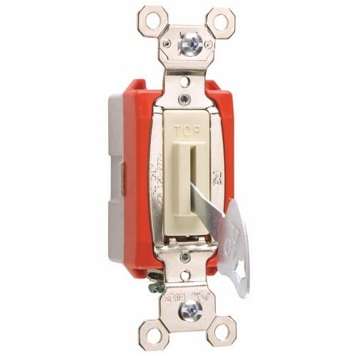 PS20AC1IL Industrial Extra Heavy Duty Lock Switch Back and Side Wire, Ivory