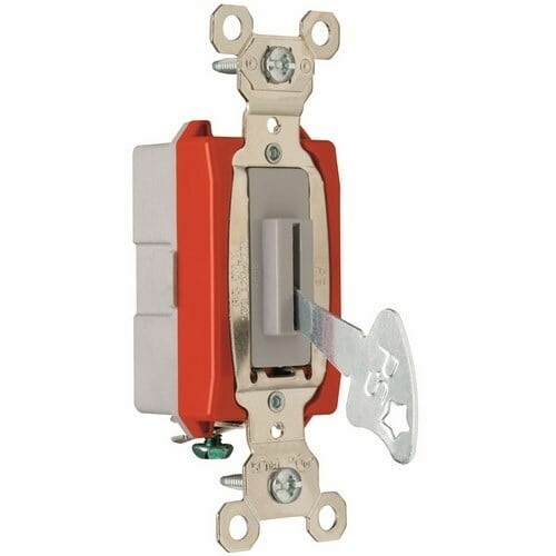 PS20AC1L Industrial Extra Heavy Duty Lock Switch Back and Side Wire, Gray