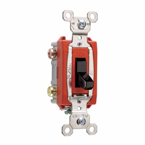 3way Toggle Switch, Back and, Side Wire, 20amp 120/277volt, Brown