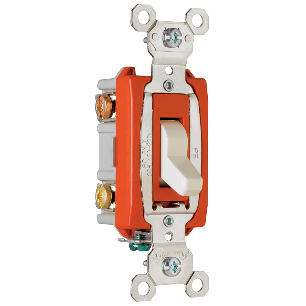 PS20AC3LA Industrial Extra Heavy Duty Switch, Light Almond