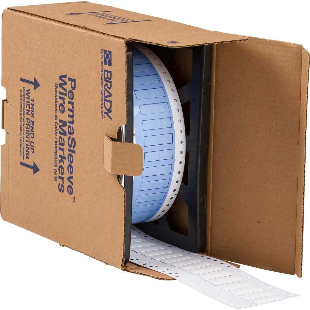 Wire Mkr,THT,B342,.25x1.5,Wht,2500EA/RL