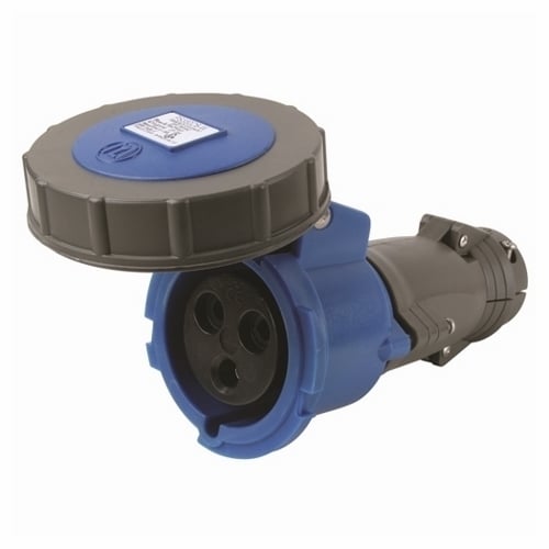 30 amp 250 volt, Watertight, Pin and Sleeve Connector, 2pole 3wire