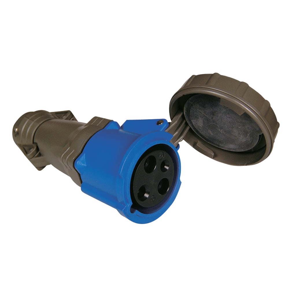 60 amp 250 volt, Watertight, Pin and Sleeve Connector, 2pole 3wire