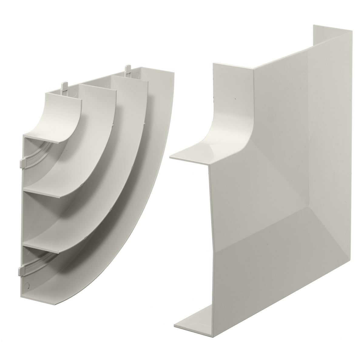 Non-Metallic Raceway, Super BaseTrak, Baseand Cover, Flat Elbow