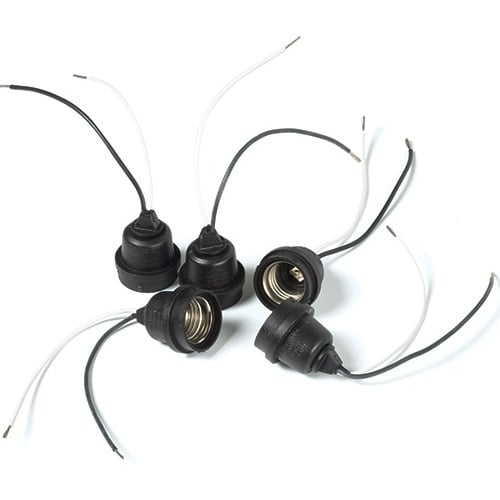 EPCO, Pigtail Lamp Socket, Pigtail, Lamp Size: A23, Lead Length: 6 IN, For Use With: 150 WTT A21 Incandescent Lamp,Compact Fluorescent Lamp,LED Lamp