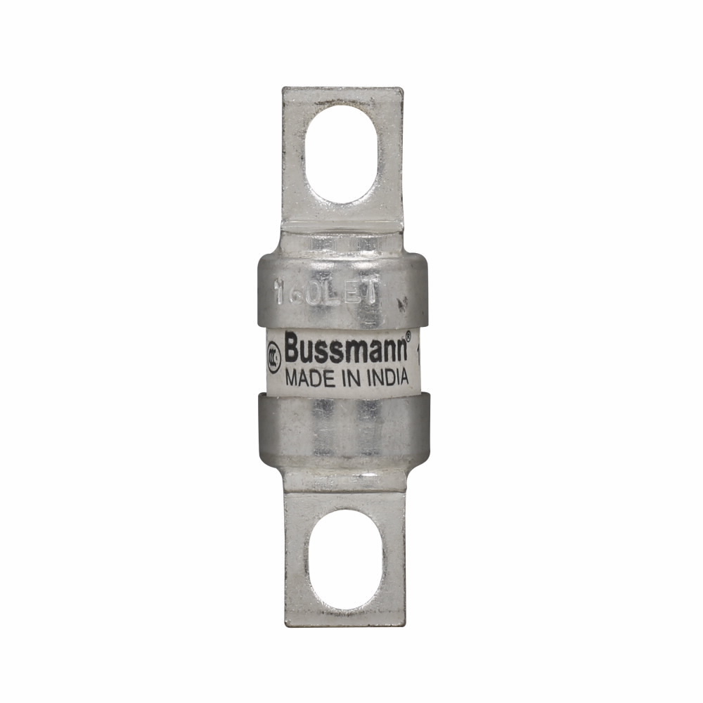 Eaton Bussmann series high speed British standard fuse, 160A, 280 VAC/150 VDC (UL), Class aR, 200 kA RMS Sym., Breaking capacity 200 kA RMS Sym., 50 kA DC at 150 VDC