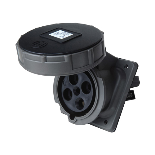 3pole,4 wire, Pin and Sleeve Receptacle. 30 amp, 3/600 volt.