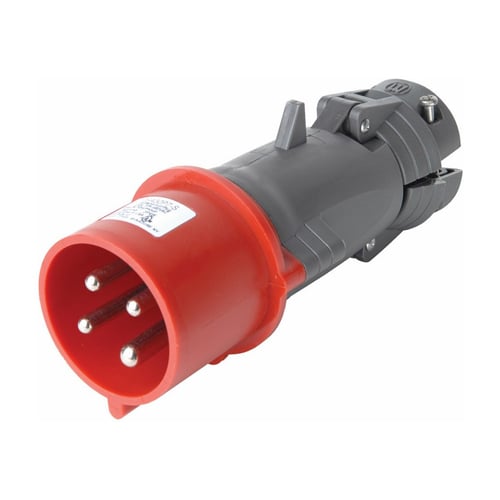 Three pole, Four wire, Pin and Sleeve Plug. 60 amp, 3/480 volt.