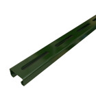 PS-500-S-10-GRN Long Slotted Strut Channel, 10 ft x 1-5/8 inch x 13/16 inch, Green Steel, 14 Gauge