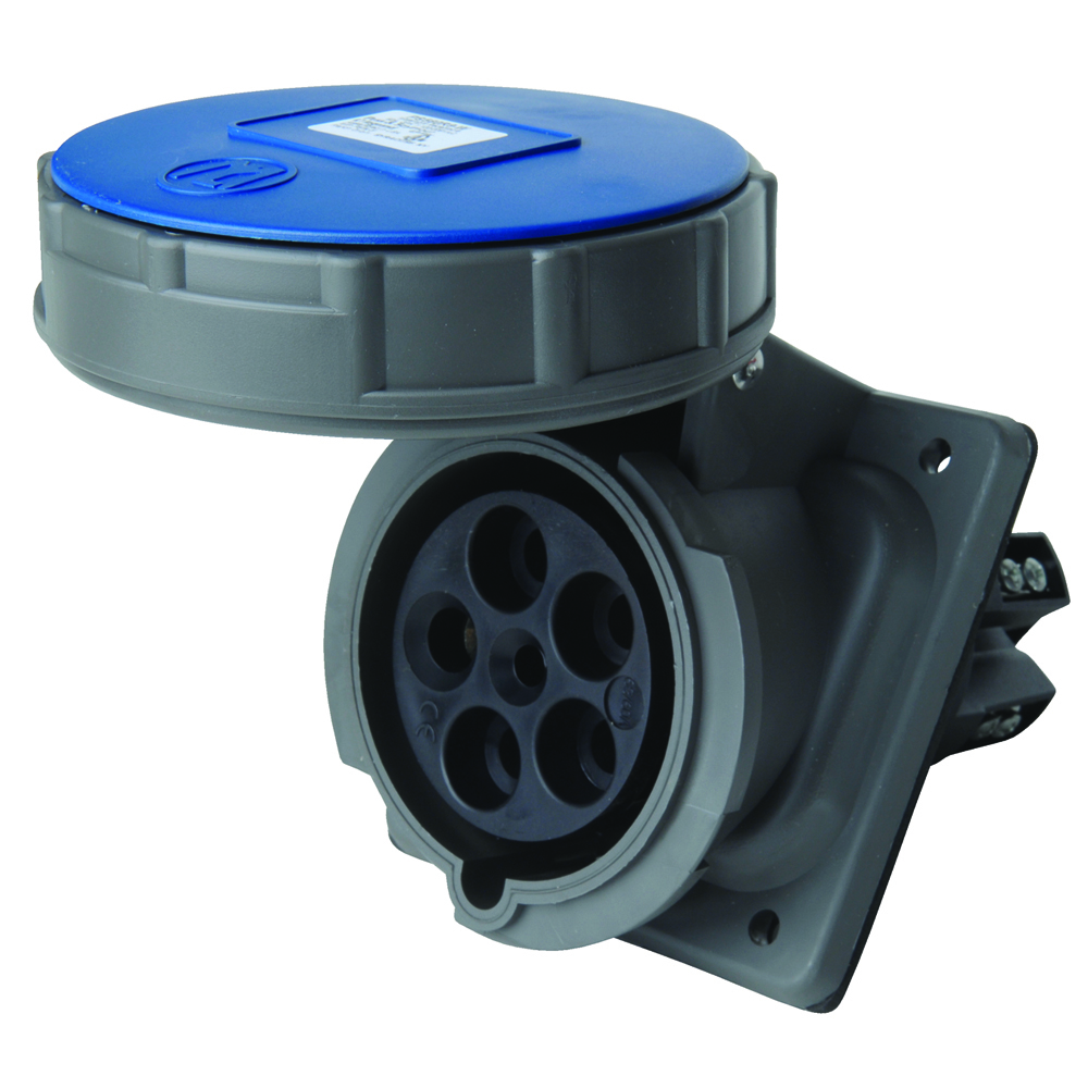 Four pole, Five wire, Pin and Sleeve Receptacle. 60 amp, 3Y,120/208 volt.